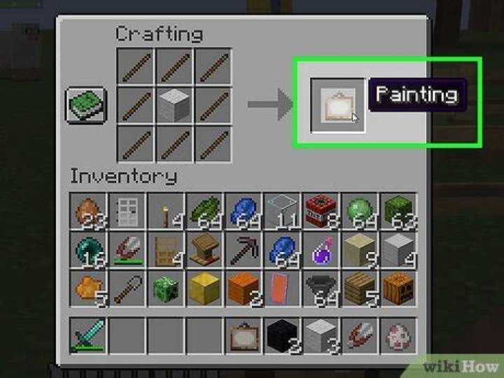 How to craft a picture in minecraft