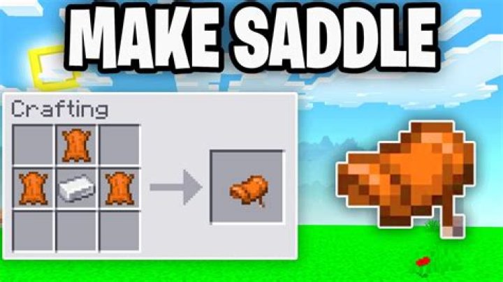 How to craft a saddle on minecraft