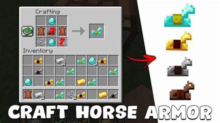How to craft horse armor in minecraft