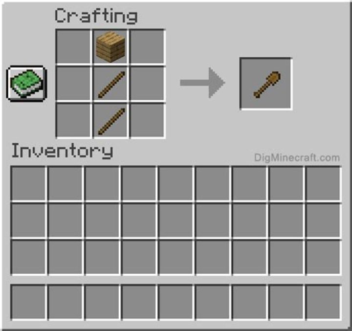 How to craft shovel in minecraft