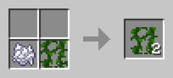 How to craft vines in minecraft