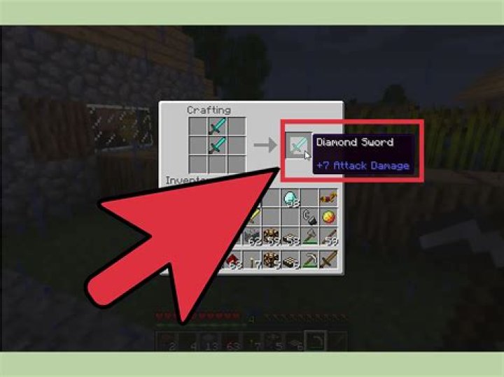 How to create a sword in minecraft