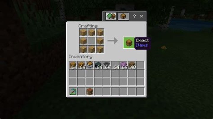 How to create chest in minecraft