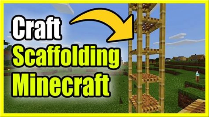 How to create scaffolding in minecraft