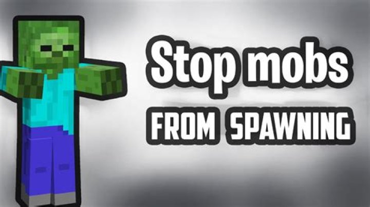 How to disable mob spawning in minecraft