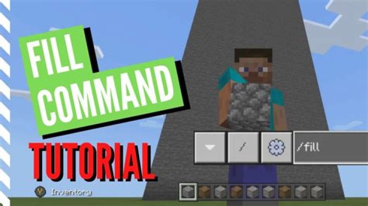How to do fill command in minecraft