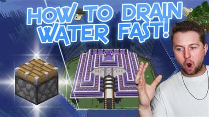How to drain water in minecraft command