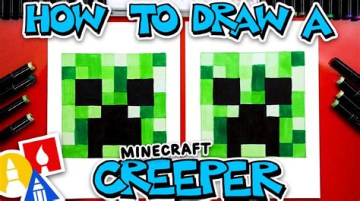 How to draw a creeper from minecraft