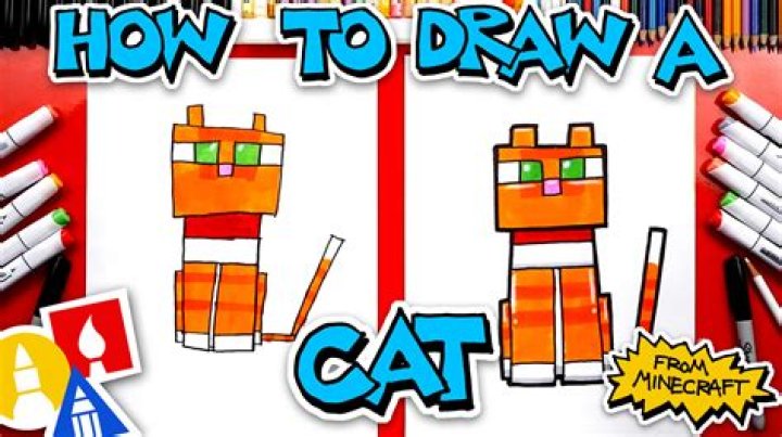 How to draw a minecraft cat
