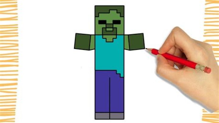 How to draw a zombie minecraft