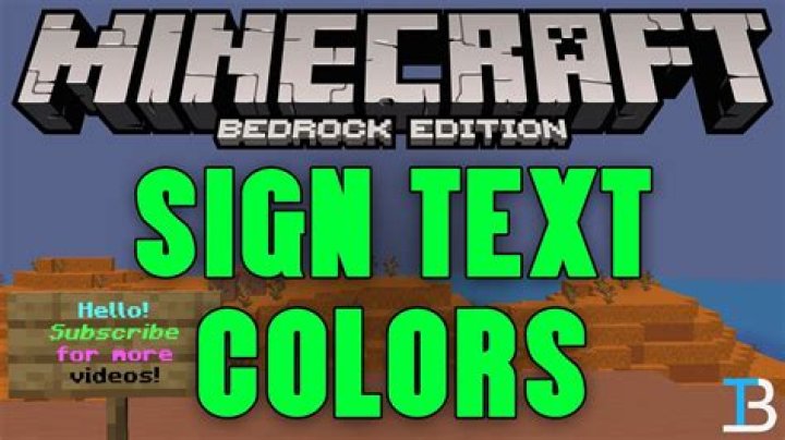How to dye signs in minecraft bedrock