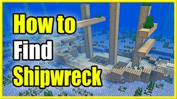 How to find a shipwreck in minecraft