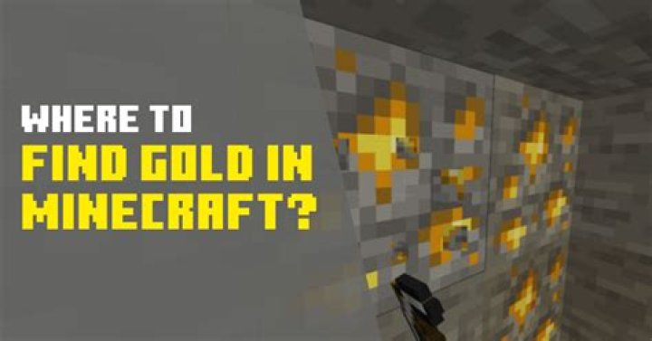 How to find gold on minecraft pe