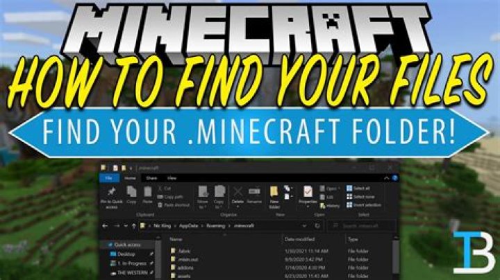How to find the .minecraft folder