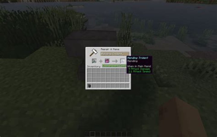 How to fix a trident in minecraft