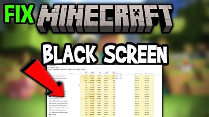 How to fix minecraft black screen