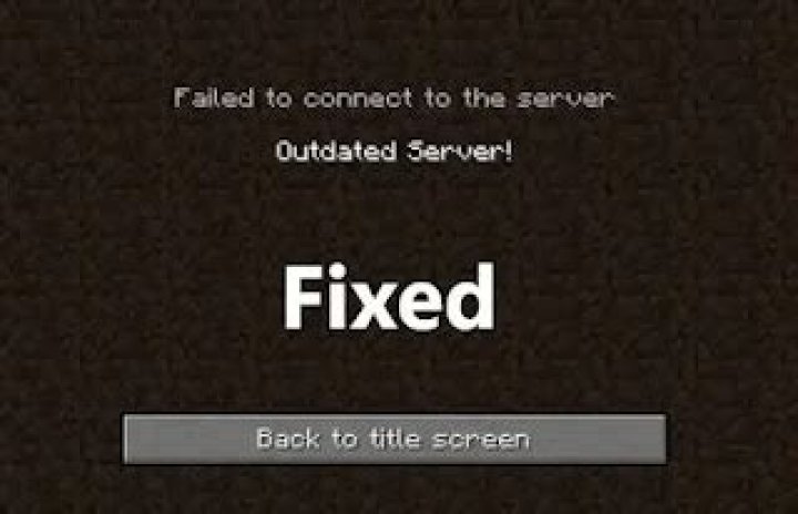How to fix outdated server on minecraft