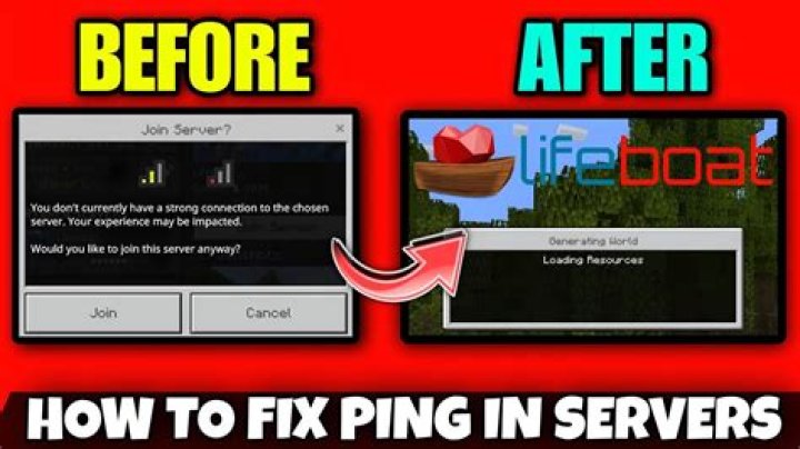 How to fix ping in minecraft