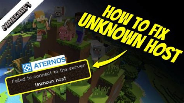 How to fix unknown host minecraft
