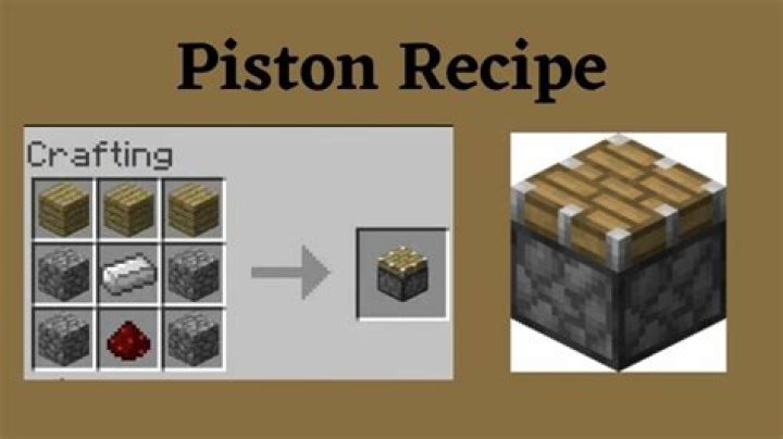 How to get a piston in minecraft