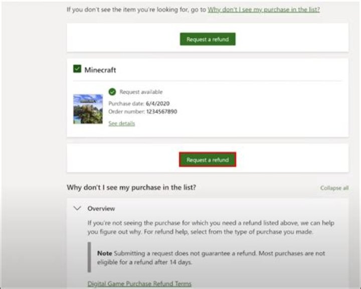 How to get a refund on minecraft