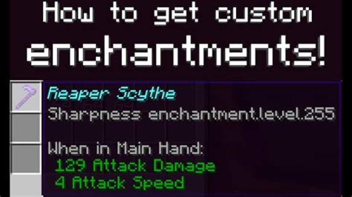 How to get custom enchantments in minecraft