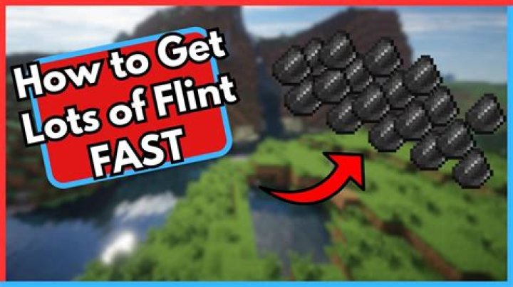 How to get flint fast in minecraft