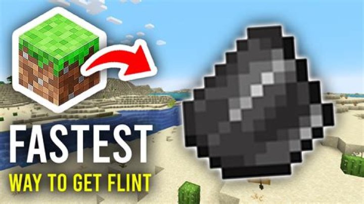 How to get flint in minecraft fast