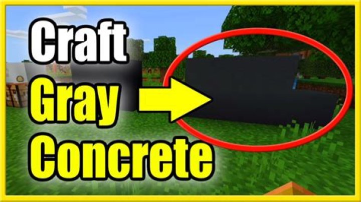 How to get grey concrete in minecraft