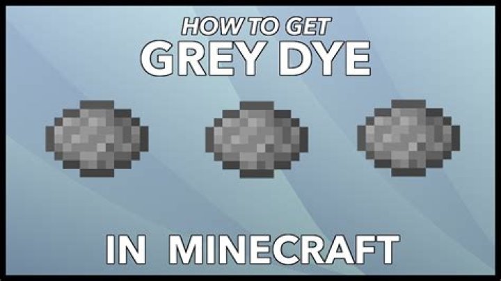 How to get grey dye in minecraft