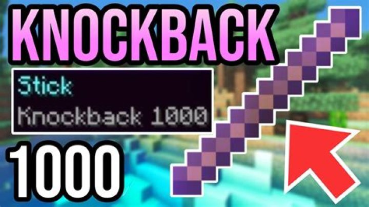 How to get knockback 1000 in minecraft
