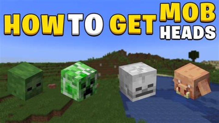 How to get mob heads in minecraft