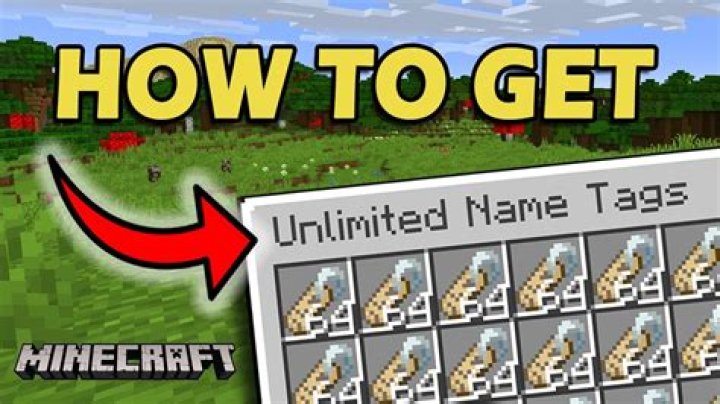 How to get name tags in minecraft
