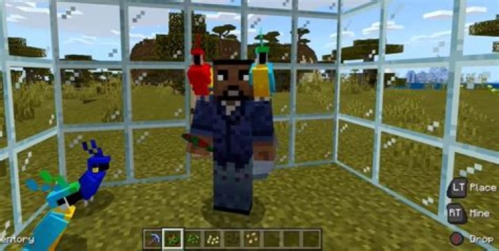 How to get parrot on shoulder minecraft