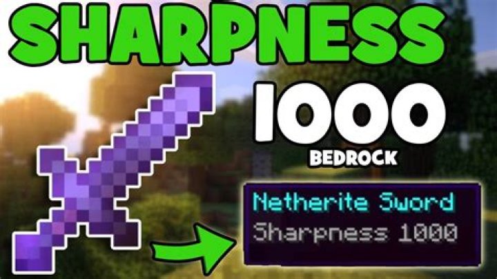 How to get sharpness 1000 in minecraft
