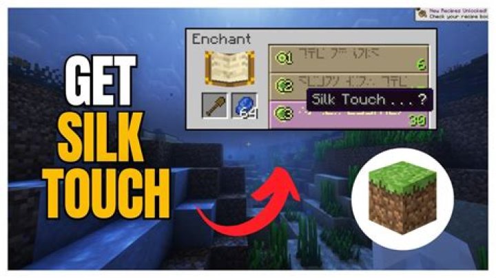 How to get silk touch in minecraft