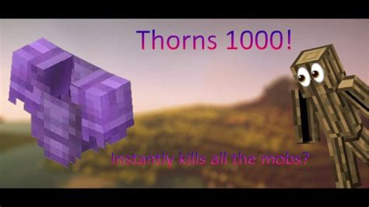 How to get thorns 1000 in minecraft