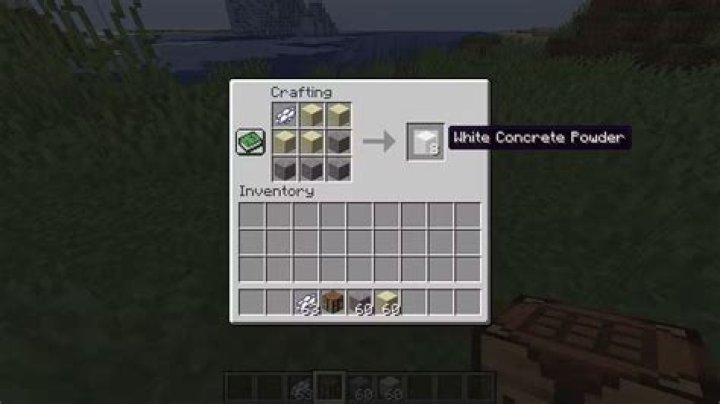 How to get white concrete in minecraft