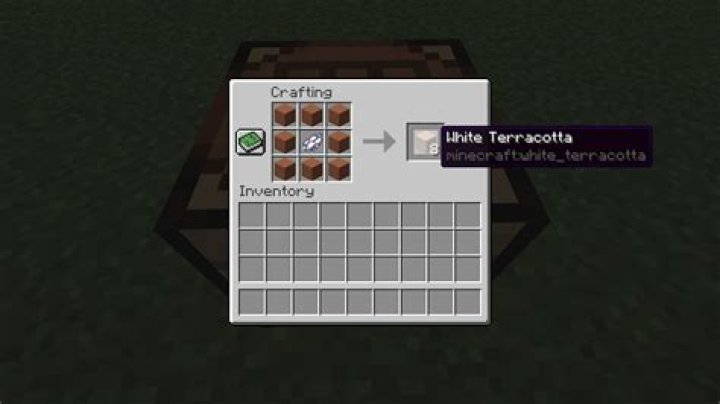 How to get white terracotta in minecraft