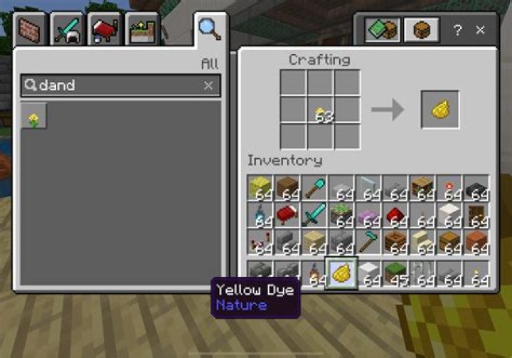 How to get yellow dye in minecraft