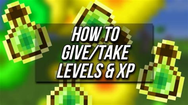 How to give yourself levels in minecraft