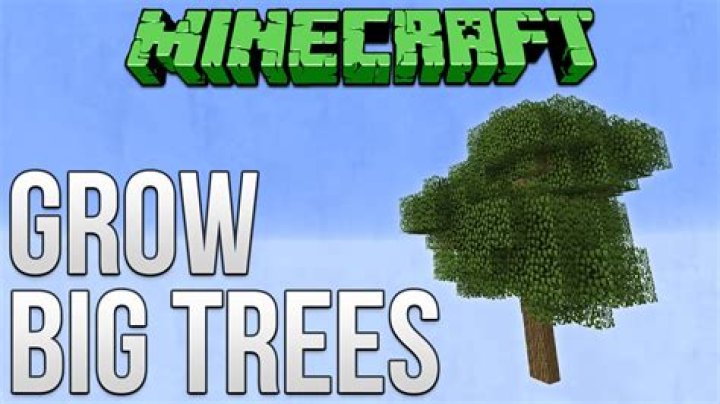 How to grow a tree minecraft
