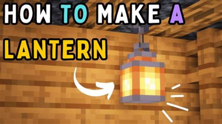 How to hang a lantern in minecraft