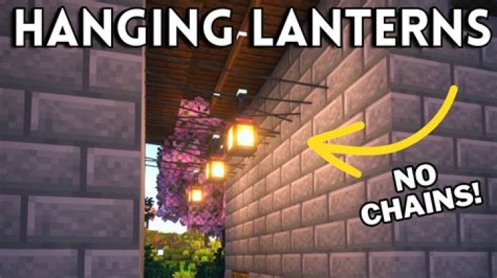 How to hang lanterns in minecraft