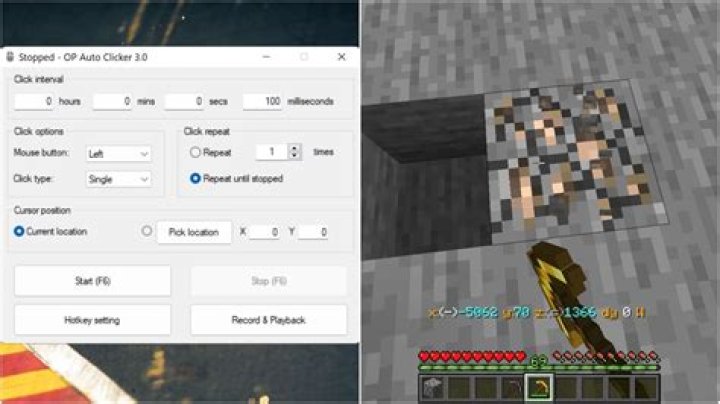 How to hold down right click minecraft