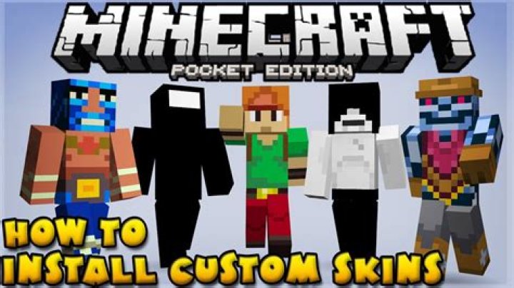 How to install minecraft pe skins