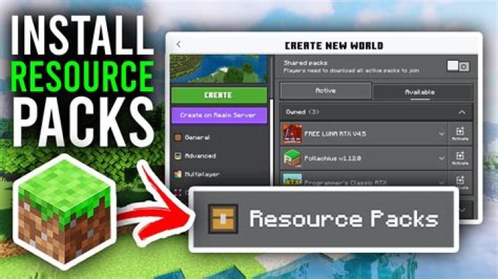 How to install minecraft resource packs 1.14