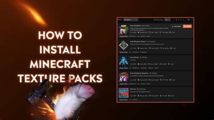 How to install minecraft texture packs 2017