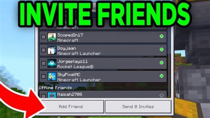 How to invite on minecraft ps4
