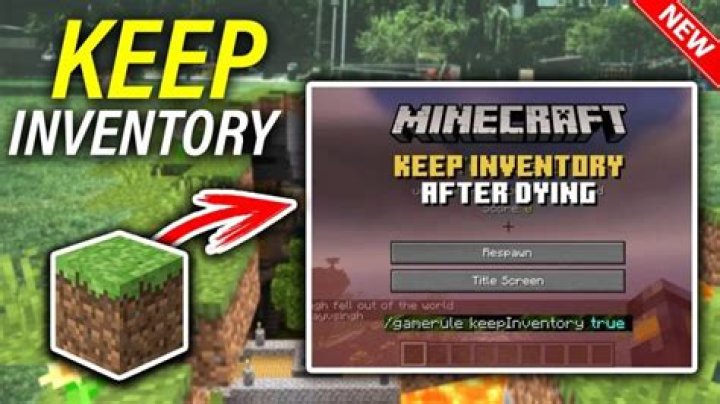 How to keep inventory on minecraft